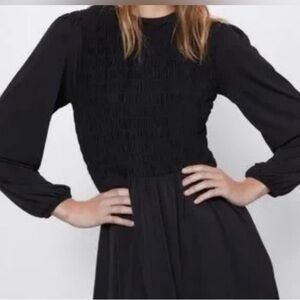 Zara Black Women's long sleeve Dress